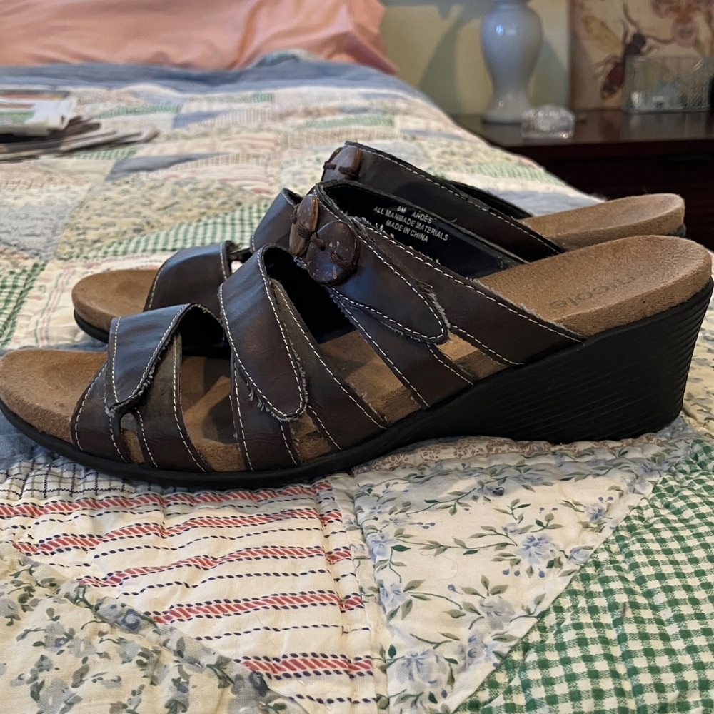 Nicole Dark Brown Women's Sandals